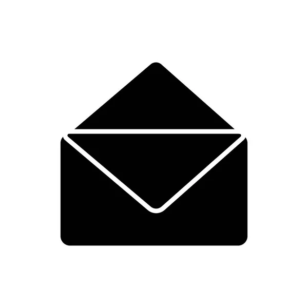 Glyph icono de correo electrónico. E-mail símbolo simple ilustración gráfica vectorial aislado — Vector de stock