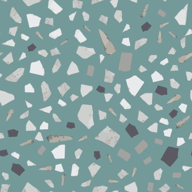 Terrazzo dikişsiz desen tasarımı. Doğal taş, granit, kuvars şekilleri.
