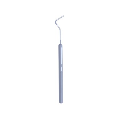Curette metal diş hekimi takım simgesi. Çelik diş ölçekleyici düz sembol.