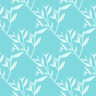 Kış, silueti pürüzsüz bırakır. Dekoratif dallar. Ağaç dalları vektör duvar kağıdı. Doğa geçmişi. Kumaş, tekstil baskısı, ambalaj kağıdı, kapak için tasarım.