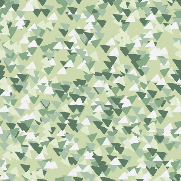 Fondo Geométrico Abstracto Con Triángulos Estilo Camuflaje Patrón Caqui Sin — Vector de stock