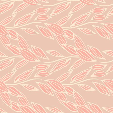 Pembe yumuşak tonlarda ana hatları çizilmiş yay desensiz karalama deseni. Tarz sahibi yaratıcı sanat eserleri. Ambalaj kağıdı, tekstil, kumaş baskısı ve duvar kağıdı için harika. Vektör illüstrasyonu.