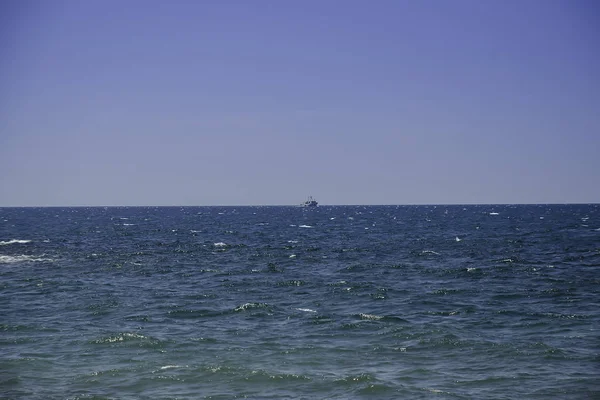 Морские Корабли Летнего Пейзажа — стоковое фото