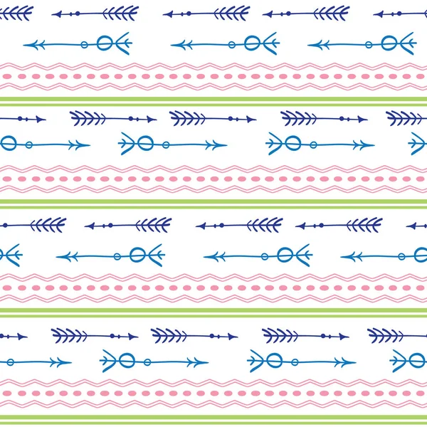 Oklar kabile renkli seamless modeli — Stok Vektör