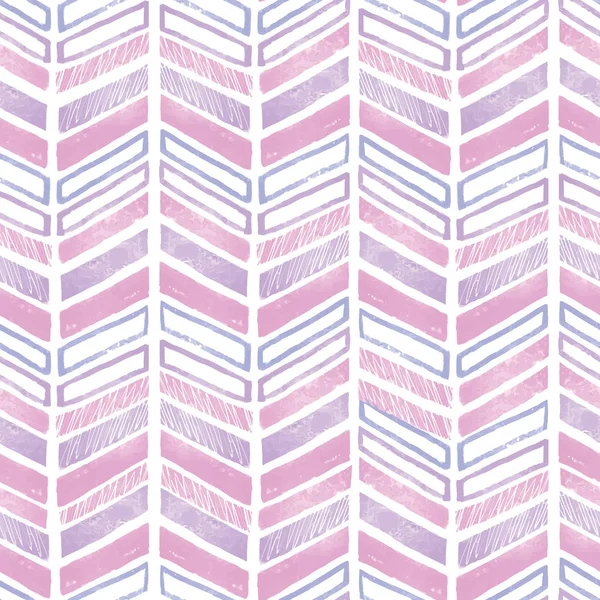 Paars roze tribal chevron terugkeerpatroon ontwerp — Stockvector