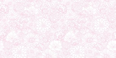 Pembe çiçekler doku vektör desen.