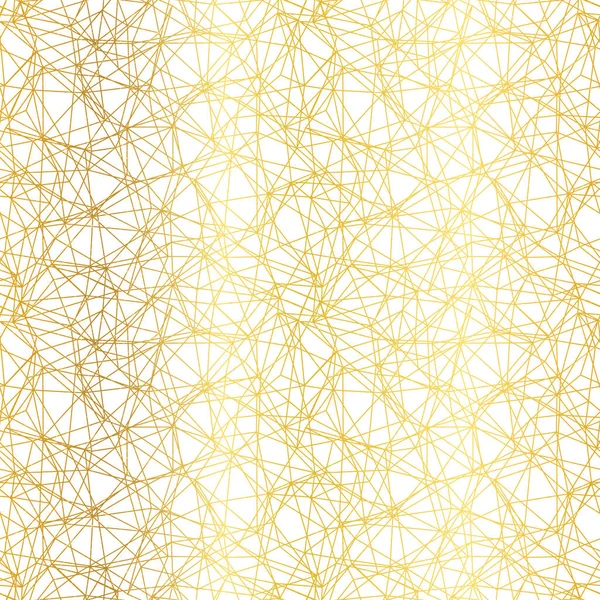 Golden yellow network web texture pattern. — Stock Vector