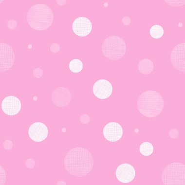 Pembe Tekstil dokulu daireler seamless modeli