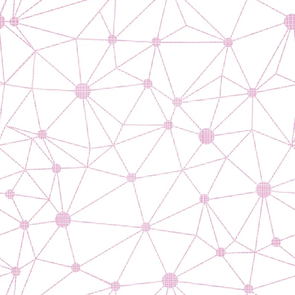 Motif texturé sans couture en fil de pois roses — Image vectorielle