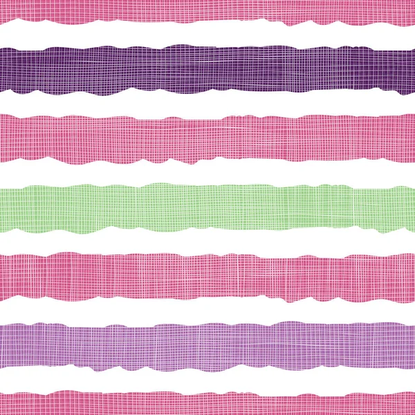 Kolorowe tekstylne paski bez szwu wzór — Wektor stockowy