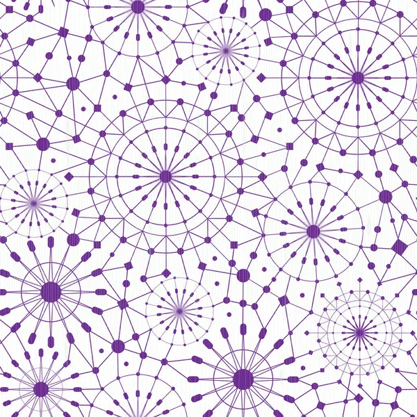 要旨紫のネットワークテクスチャシームレスなパターン — ストックベクタ