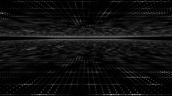 Astratto Griglia Particelle Sfondo — Foto Stock