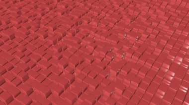 3D soyut arka plan engeller. 3D render.