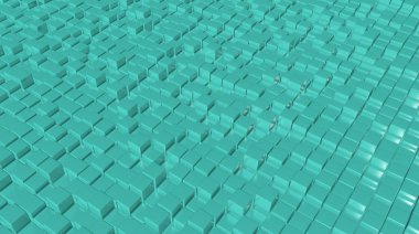 3D soyut arka plan engeller. 3D render.