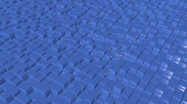 3D soyut arka plan engeller. 3D render.