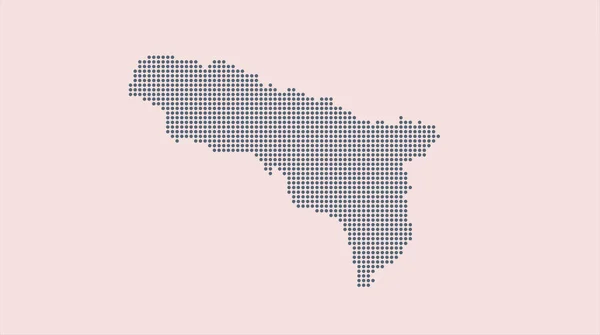 Abstraktní Ploché Barevné Mapa Abcházie — Stock fotografie