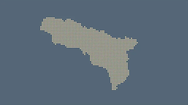Abstraktní Ploché Barevné Mapa Abcházie — Stock fotografie