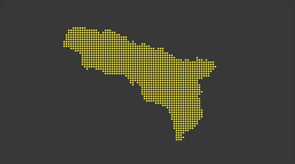 Abstracto Plano Colorido Abjasia Mapa — Foto de Stock