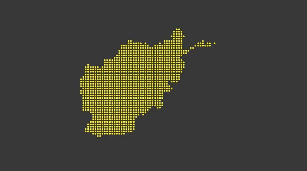 Streszczenie Płaski Kolorowy Mapa Afganistanu — Zdjęcie stockowe