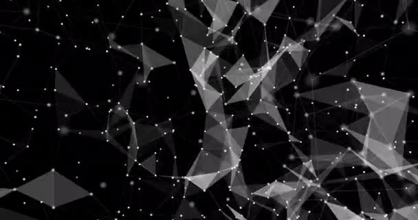 Connexion au réseau numérique. rendu 3D. Rendu avec effet de profondeur de champ et particules avec connexion de lignes .