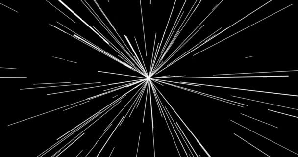 抽象的なフラットなスタイリッシュな光線の背景 — ストック動画