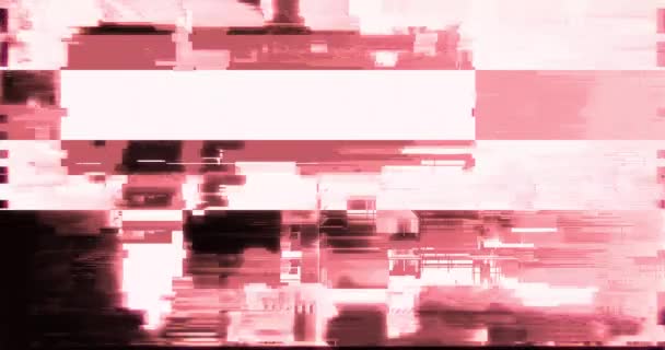 Glitch Overlay Vervorming Beeldscherm Beelden — Stockvideo