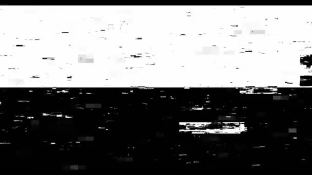 Glitch Superposition Distorsion Écran Séquences — Video