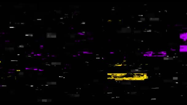 Glitch Overlay Vervorming Beeldscherm Beelden — Stockvideo