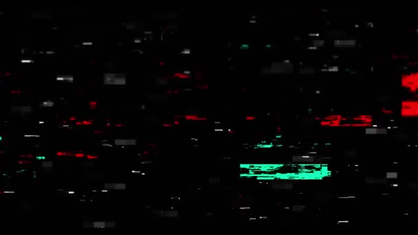 Glitch Overlay Distorsion Skärmbilder — Stockvideo