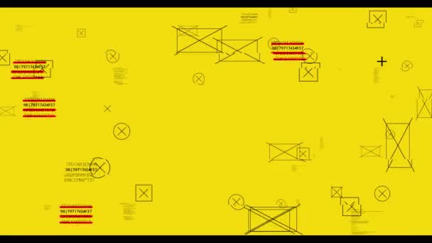 Glitch Overlay Forvrængning Skærm Optagelser – Stock-video