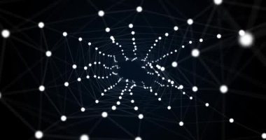 Dijital ağ bağlantısı tünel arka planı