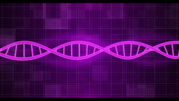 Digital Dna Datorskärm Bakgrunds Animering Rörlig Grafik Bakgrund — Stockvideo