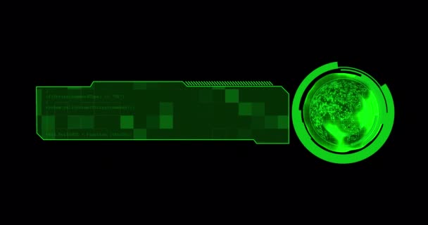 Tercios Inferiores Tierra Global Elemento Gráfico Motion — Vídeo de stock