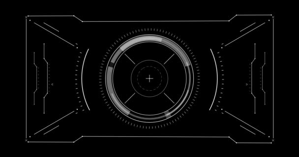 Högteknologiska Siktelement Futuristiskt Element För Rörlig Grafik Perfekt För Projekt — Stockvideo