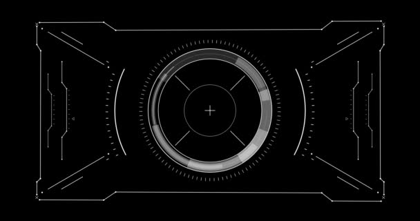 Tech Sight Element Motion Graphics Futuristic Element Ideální Pro Projekty — Stock video