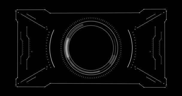 Tech Sight Element Футуристический Элемент Графики Перфект Проектов Игр Презентаций — стоковое видео