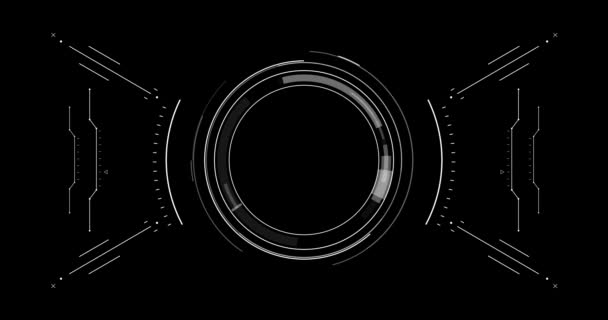 Högteknologiska Siktelement Futuristiskt Element För Rörlig Grafik Perfekt För Projekt — Stockvideo