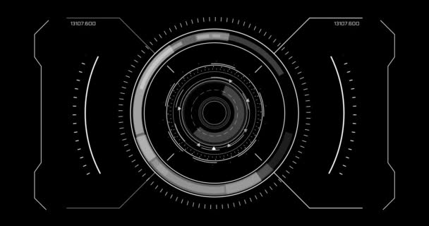 ハイテク サイト エレメント 4Kモーショングラフィックス未来的な要素 プロジェクト ゲーム プレゼンテーション トレーラー Sf映画 インターネットビデオ — ストック動画