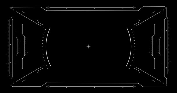 Tech Sight Element Футуристический Элемент Графики Перфект Проектов Игр Презентаций — стоковое видео