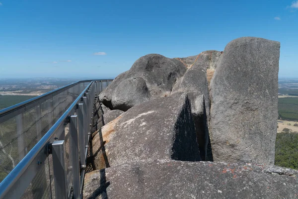 Incrível Vigia Castle Rock Destaque Dentro Parque Nacional Porongurup Perto — Fotografia de Stock