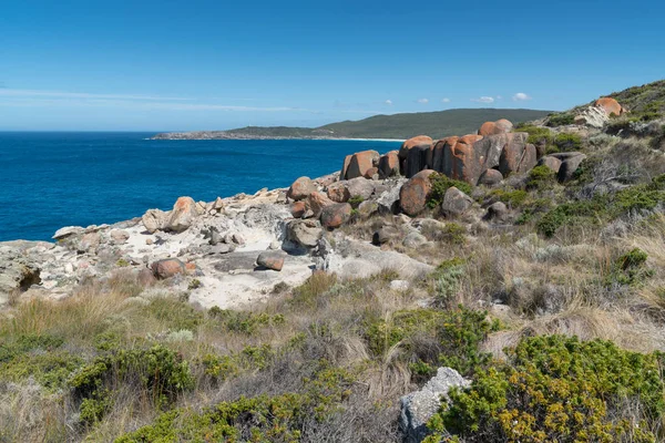 Nadmorskich Krajobrazów Niesamowite Torndirrup Parku Narodowego Pobliżu Albany Western Australia — Zdjęcie stockowe