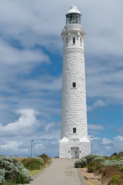 Cape Leeuwin, Avustralya - 7 Şubat 2018: Cape Leeuwin, Hint Okyanusu Güney Okyanusu 7 Şubat 2018 üzerinde Batı Avustralya'da buluştuğu Avustralya en Güneybatı noktasında fenerinde