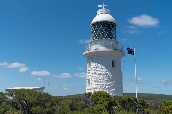 Cape Naturaliste, Avustralya - 9 Şubat 2018: Batı Avustralya tarihinde 9 Şubat 2018 Cape Naturaliste tarihi deniz feneri
