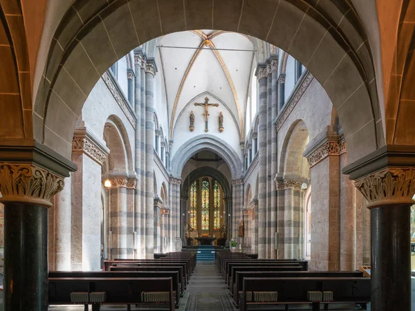 Germany Cologne July 2018 View Throught Main Aisle Basilica Saint — Stock Photo, Image