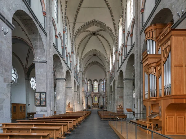 Tyskland Köln Juli 2018 Visa Throught Huvudsakliga Mittgången Basilikan Saint — Stockfoto