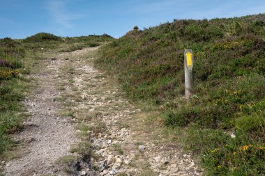 Camino de Santiago yolu Pola de Allande ile Grandas de Salime, Asturias, İspanya arasında.