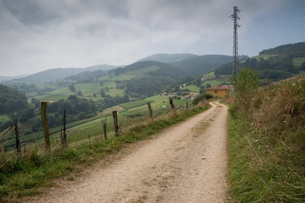 Camino Santiago Stezka Mezi Tineo Pola Allande Asturias Španělsko — Stock fotografie