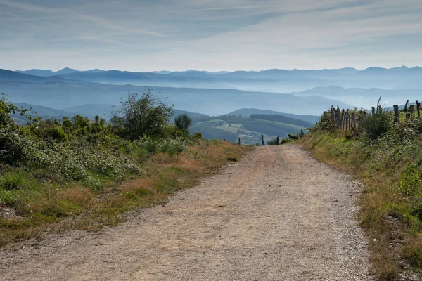 Camino de Santiago trail, Galicia, Spain — Stock fotografie