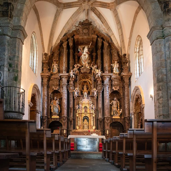 Vilabade Spanien Augusti 2018 Inblick Iglesia Santa Maria Vilabade Den — Stockfoto