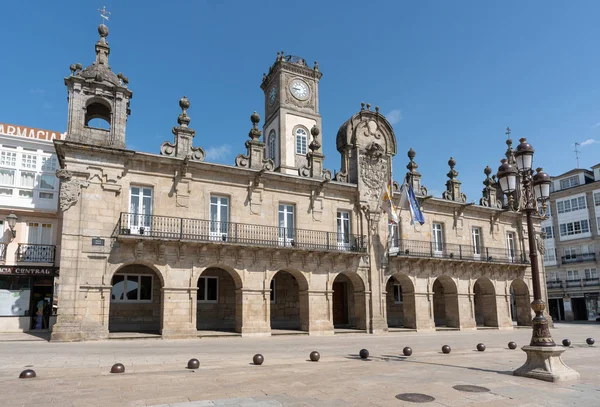 Lugo Španělsko Srpna 2018 Panoramatický Obraz Historické Radnice Lugo Slunečného — Stock fotografie